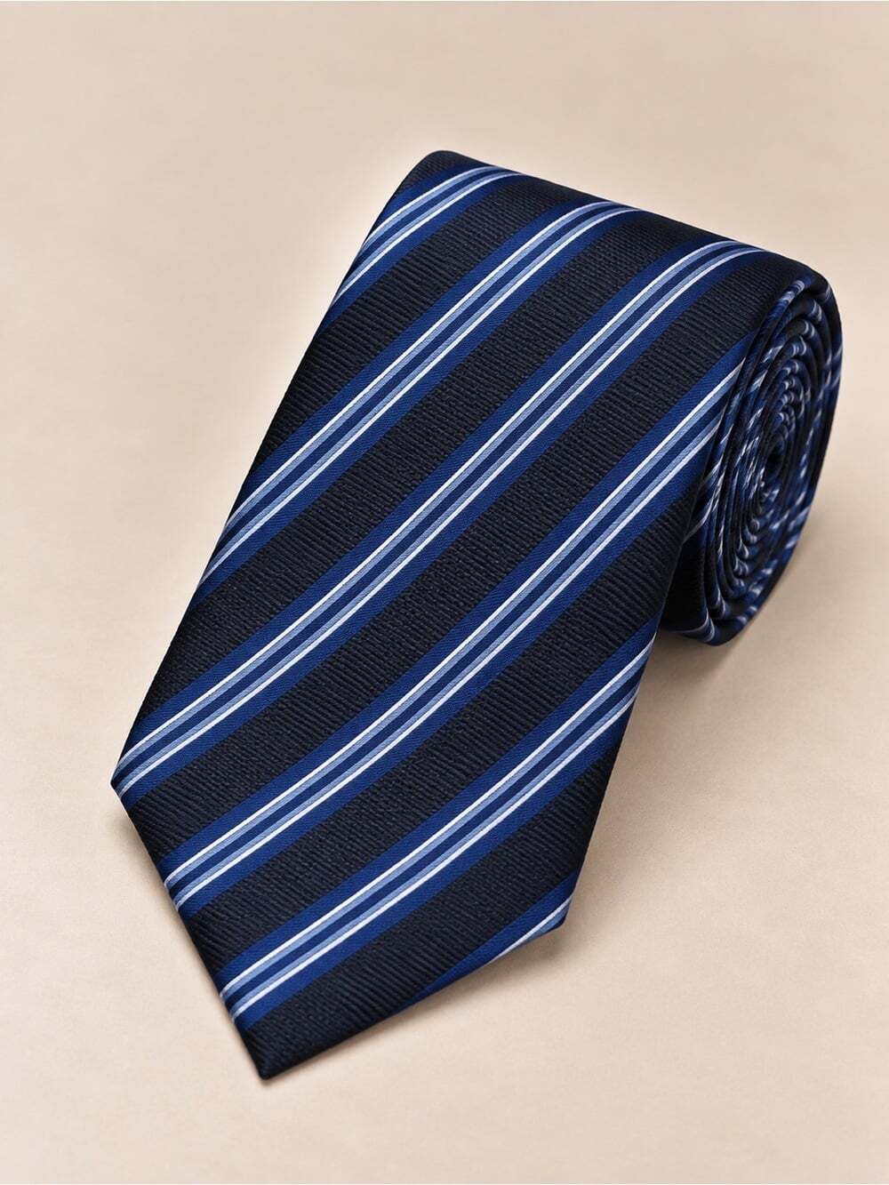 Brooks Brothers Rep Tie Striped Blue Black Classic Business Wedding Dress Tie